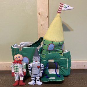 Kubla Crafts Soft Sculpture - Wizard Of Oz Cloth Play House and 2 Characters